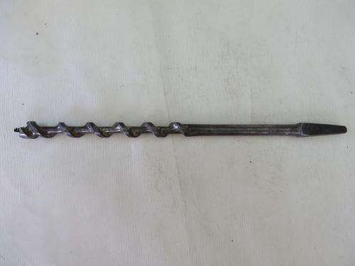 OLD WOOD DRILL BIT - APPR. 215 MM LONG - 7/16 - SHEFFIELD - AS PER SCAN