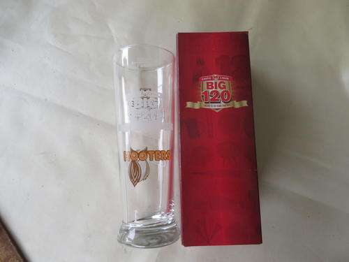 CASTLE LAGER DRAUGHT - BIG 120 -  300 ML - CHARLES GLASS - BIG 120 - HOOTERS
