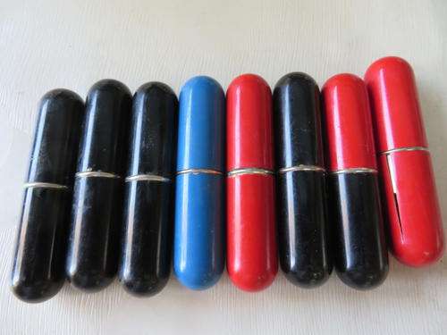 8 SMALL STRIKALITE LIGHTERS - U.S.A. - NOT TESTED - AS PER SCAN
