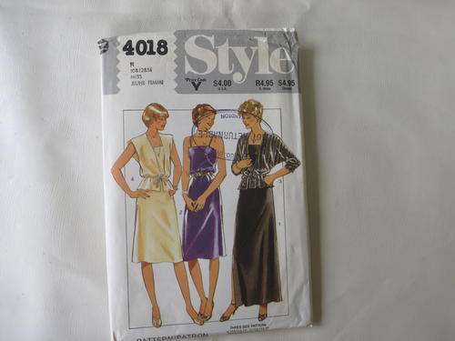 STYLE - PATTERN NO. 4018 - SIZE 10,12,14 -  FACTORY FOLDED - AS PER SCAN