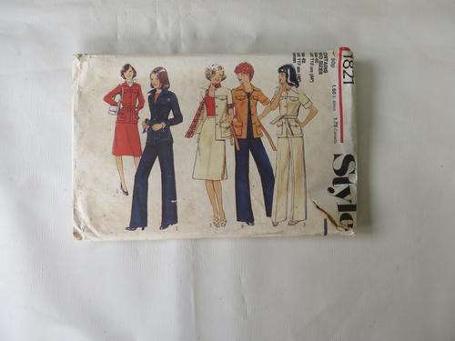 STYLE - PATTERN NO. 1821  - SIZE SIZE 40 & 42 - BUST 112 & 117 CM -  FACTORY FOLDED - AS PER SCAN