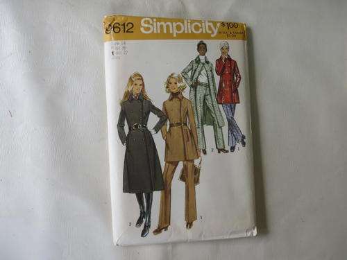 SIMPLICITY - PATTERN NO. 9612 - SIZE 14  - BUST 36 - WAIST 27 -  FACTORY FOLDED - AS PER SCAN