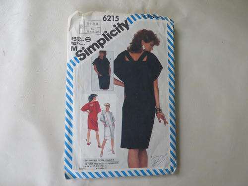 SIMPLICITY - PATTERN NO. 6215 - SIZE 10,12,14 -  FACTORY FOLDED - AS PER SCAN