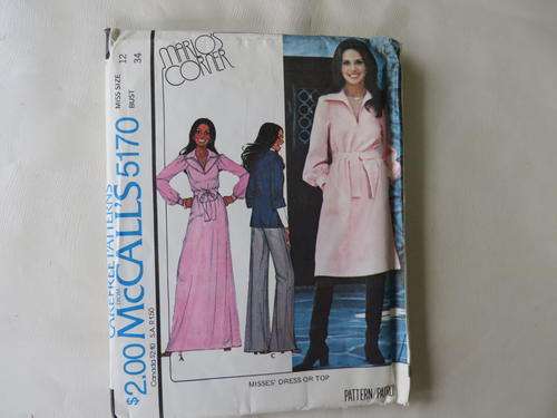 MCCALL'S - PATTERN NO. 5170 - SIZE 12 - BUST 34  - FACTORY FOLDED - AS PER SCAN