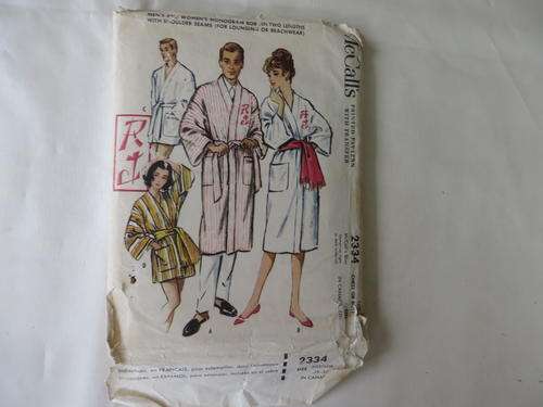 MCCALL'S - PATTERN NO. 2334  - SIZE 38-40  -  FACTORY FOLDED - AS PER SCAN
