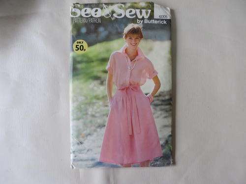 SEE&SEW - PATTERN NO. 6005 - SIZE MEDIUM - FACTORY FOLDED - AS PER SCAN