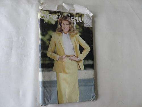 SEE&SEW - PATTERN NO. 3020 - SIZE 12-14-16 - FACTORY FOLDED - AS PER SCAN