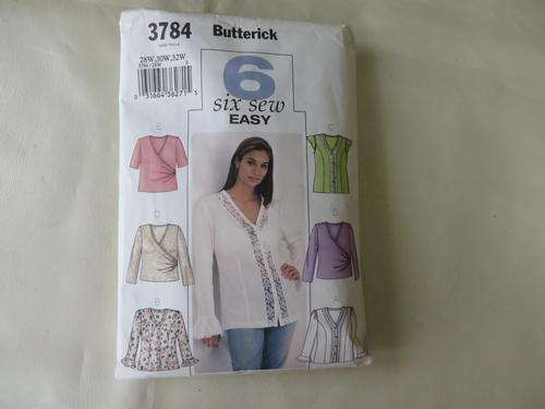 BUTTERICK - PATTERN NO. 3784 - SIZE 28W,30W32W - FACTORY FOLDED - AS PER SCAN