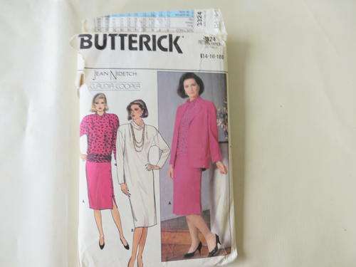 BUTTERICK - PATTERN NO.3324  - SIZE 14-16-18 - FACTORY FOLDED - AS PER SCAN
