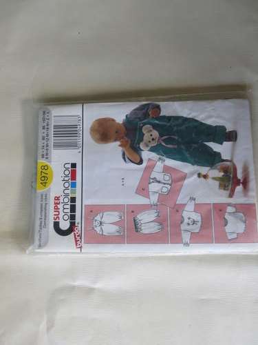 BURDA - PATTERN NO. 4978 - SIZE 6M - 18M + 2+3 - FACTORY FOLDED - AS PER SCAN
