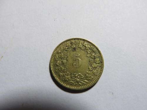 SWITZERLAND -  5 RAPPEN - 1984