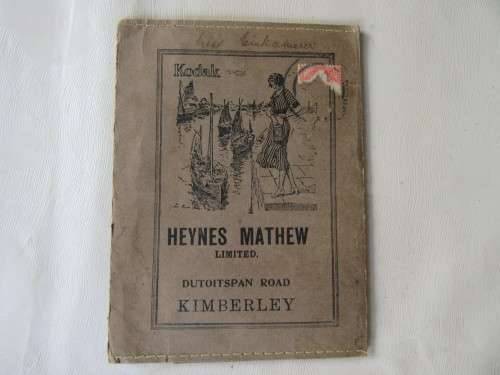 VINTAGE PHOTO COVER / BOOKLET - HEYNES MATHEW - KIMBERLEY - AS PER SCAN
