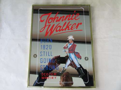 BAR MIRROR - JOHNNIE WALKER 280 X 380 MM - AS PER SCAN