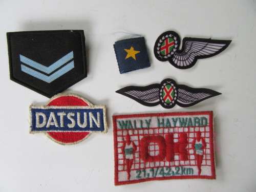 SIX VARIOUS CLOTH BADGES - AS PER SCAN
