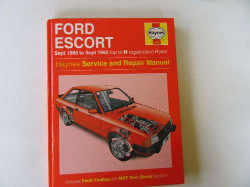 HAYNES SERVICE AND REPAIR MANUAL - FORD ESCORT - SEPT. 1980 TO SEPT. 1990 - AS PER SCAN