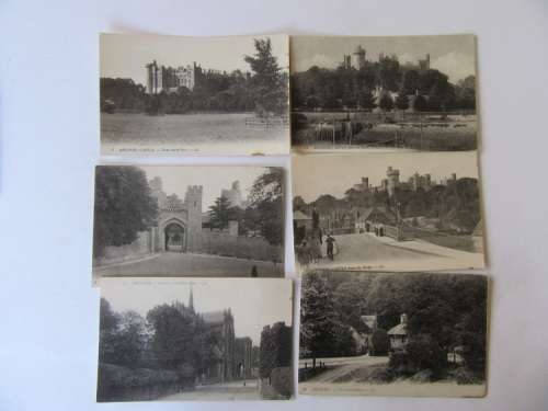 SIX OLD POST CARDS - ARUNDEL - AS PER SCAN