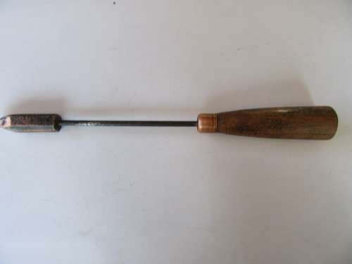 OLD COPPER SAR / SAS SOLDERING IRON - 570 MM LONG - AS PER SCAN