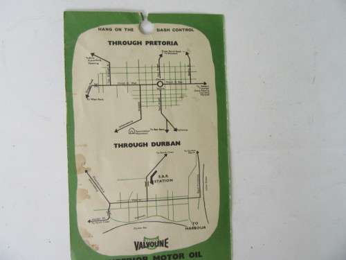 VALVOLINE - HANG ON THE DASH CONTROL - AS PER SCAN