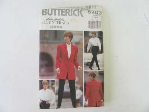 BUTTERICK - PATTERN NO. 5703 - SIZE 12-16  - FACTORY FOLDED - AS PER SCAN