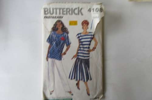BUTTERICK NO. 4108 - SIZE L-XL - FACTORY FOLDED - AS PER SCAN