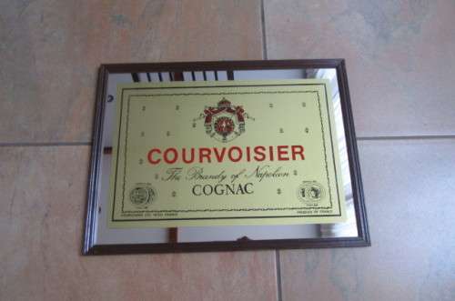 BAR MIRROR - COURVOISIER COGNAC - 400 X 300 MM - AS PER SCAN