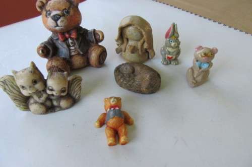7 VARIOUS ORNAMENTS FOR YOUR PRINTERS TRAY - SIZES 45 - 85 MM - AS PER SCAN