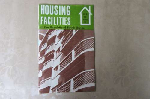 HOUSING FACILITIES IN THE REBUBLIC OF SOUTH AFRICA - DECEMBER 1968 - AS PER SCAN