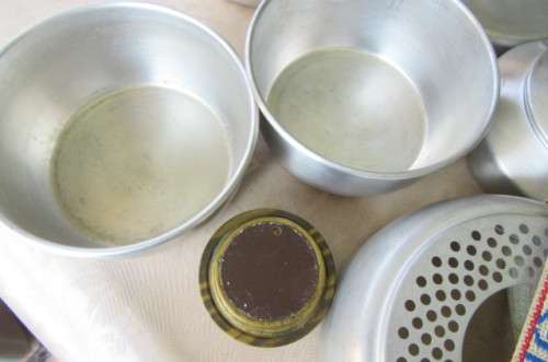 OLD ALUMINIUM TRANGIA CAMPING STOVE AND OTHER ITEMS - COMPLETE SET - AS PER SCAN