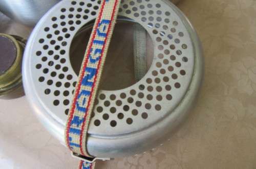 OLD ALUMINIUM TRANGIA CAMPING STOVE AND OTHER ITEMS - COMPLETE SET - AS PER SCAN