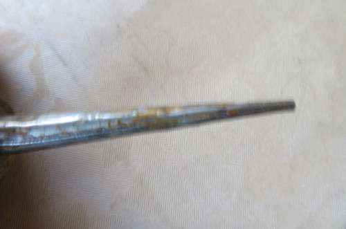 OLD OIL CAN - 45 MM DIAM. - 90 MM HIGH - AS A COLLECTORS ITEM ONLY - AS PER SCAN