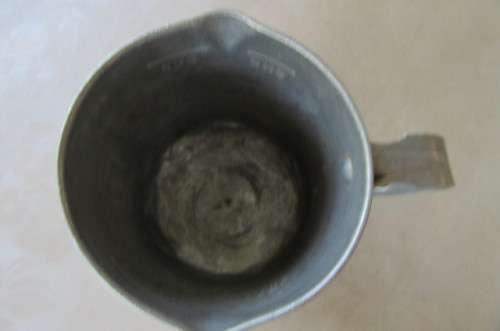 OLD ALUMINIUM MEASURE - 70 MM DIAM. - 80 MM HIGH - AS PER SCAN
