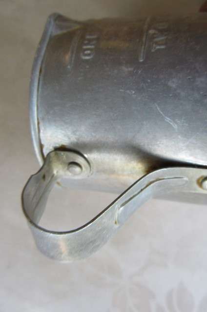 OLD ALUMINIUM MEASURE - 70 MM DIAM. - 80 MM HIGH - AS PER SCAN