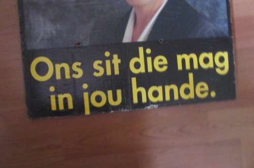 OLD ELECTION POSTER - AS PER SCAN