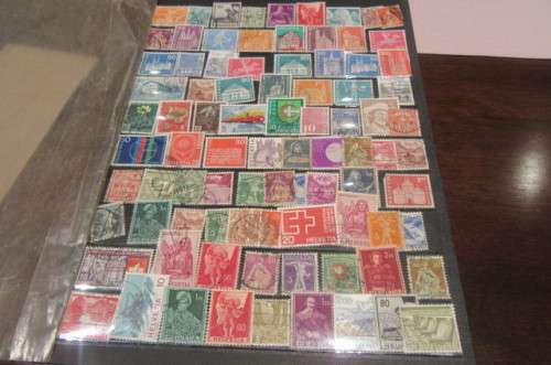 88 VARIOUS STAMPS SWITZERLAND-