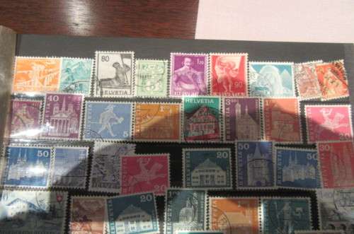 88 VARIOUS STAMPS SWITZERLAND-