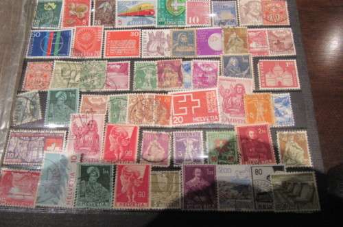 88 VARIOUS STAMPS SWITZERLAND-