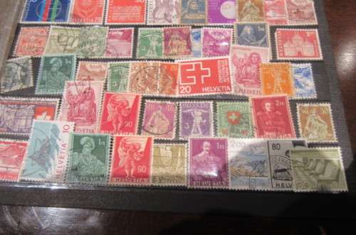 88 VARIOUS STAMPS SWITZERLAND-