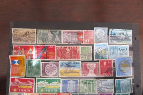 66 VARIOUS STAMPS SWITZERLAND