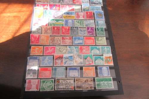 66 VARIOUS STAMPS SWITZERLAND