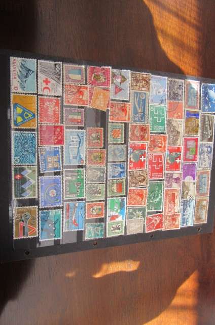 66 VARIOUS STAMPS SWITZERLAND