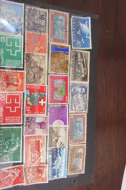 66 VARIOUS STAMPS SWITZERLAND