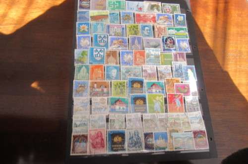 76 VARIOUS STAMPS SWITZERLAND
