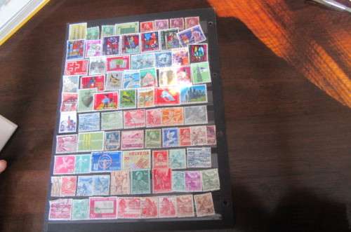 76 VARIOUS STAMPS SWITZERLAND