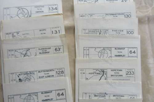 15 OLD STRIP MAPS - AS PER SCAN