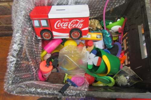 GRATE FULL OF UNCHECHED AND NOT COUNTED TOYS- CAN ONLY BE COLLECTED