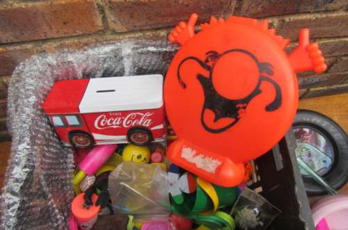 GRATE FULL OF UNCHECHED AND NOT COUNTED TOYS- CAN ONLY BE COLLECTED