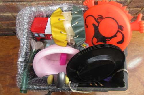 GRATE FULL OF UNCHECHED AND NOT COUNTED TOYS- CAN ONLY BE COLLECTED