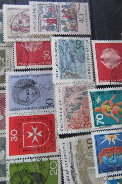 START WITH YOUR OWN INTERNATIONAL STAMP COLLECTION - 73 STAMPS - 4 COUNTRIES