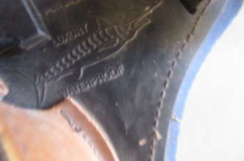 LEATHER FISHING ROD HOLDER - BUCKET- COMFORT LUXURY - AS PER SCAN