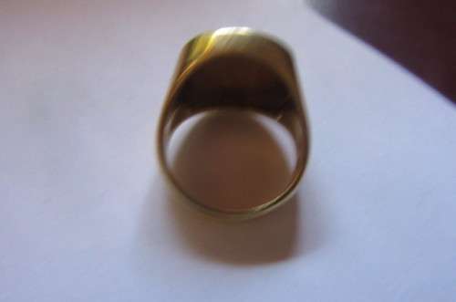 GOLD RING WITH 1/10 KRUGER RAND - 1983-13.4.G